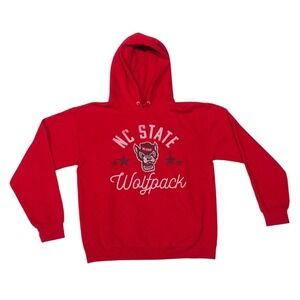 NC State Red Wolfpack Mascot Pullover Hoodie Medium